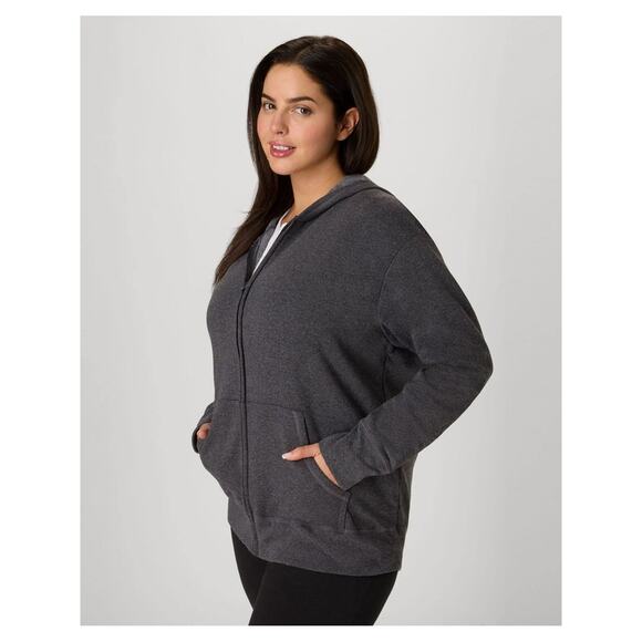 Hanes Just My Size EcoSmart Full-Zip Fleece Hoodie Women’s Size XXL - Picture 1 of 9